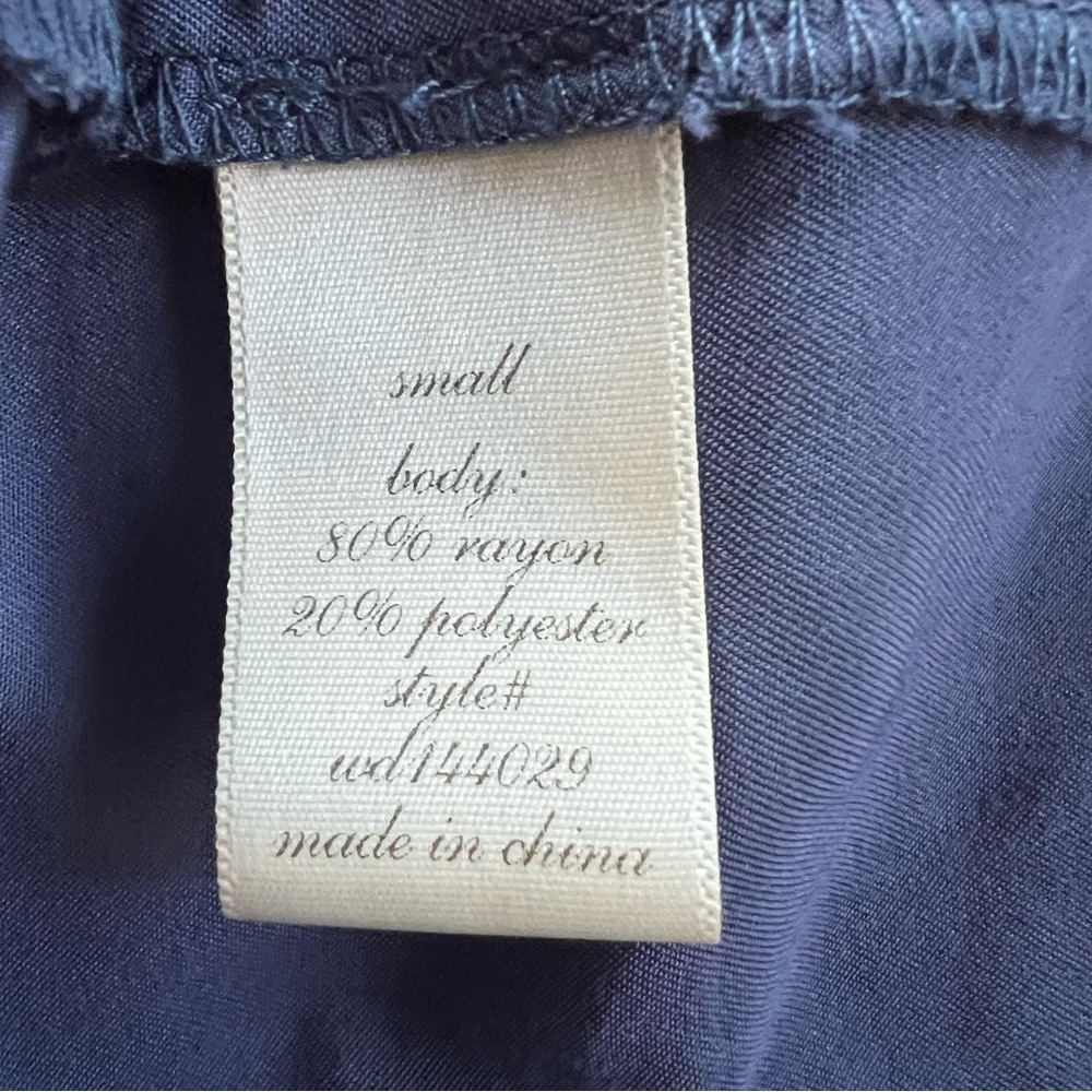 Alya Francesca’s Dress Blue Drawstring Waist Blouson Mini S Casual Travel - Picture 15 of 16